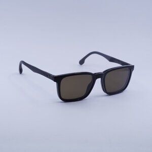 Carrera CA 8045/CS 0807 SP Sunglasses Black Square Frame, Polarized Lenses